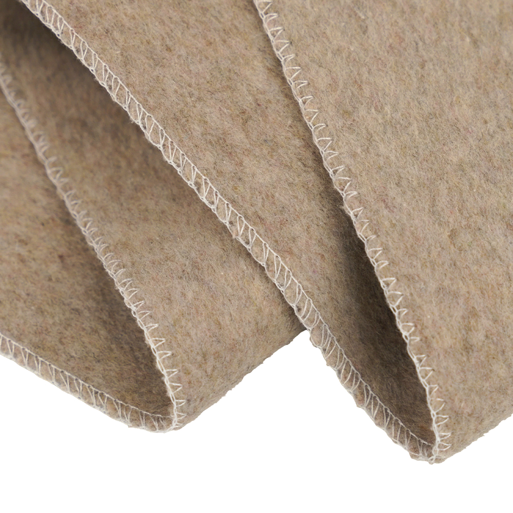 50% 羊毛、40% 聚酯纤维、10% 其他纤维、720G/M、豆浆颜色、厚双面羊毛织物、ML-0124-4382-1