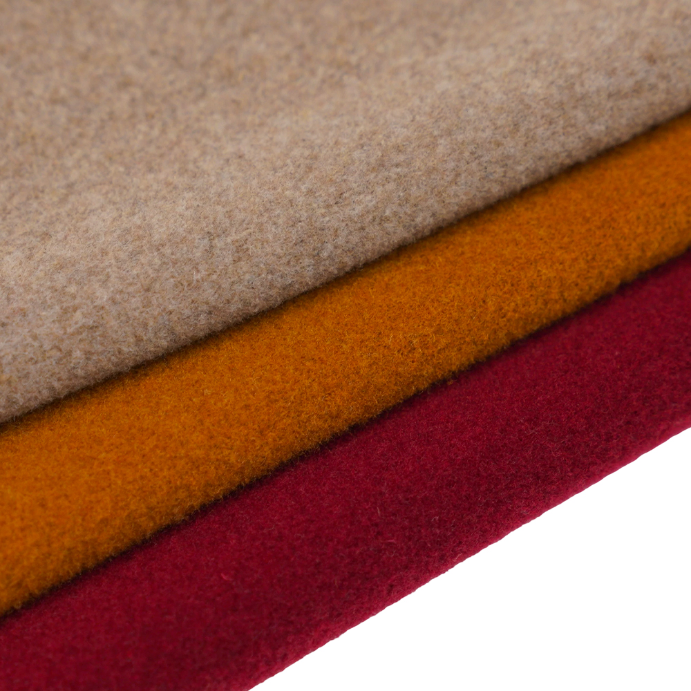 50% 羊毛、50% 其他纤维、750克/米、黄驼色、天鹅绒面料、ML-DALAN-D